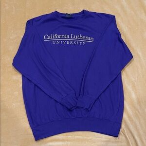 California Lutheran University Purple Sweater